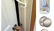 DOOR MONKEY Child Proof Door Lock & Pinch Guard - For Door Knobs & Lever Handles - Easy to Install - No Tools or Tape Required - Baby Safety Door Lock For Kids - Very Portable - Great for Dogs & Cats