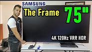 Samsung The Frame QLED 75 PULGADAS / Es un muy buen televisor 4K con 120Hz HDR y VRR
