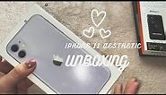 iPhone 11 Aesthetic Unboxing - (purple 256gb)💜 2021