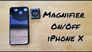 How to set up magnifier iPhone X