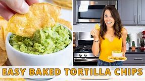 Easy Baked Corn Tortilla Chips (Only 3 Ingredients!)