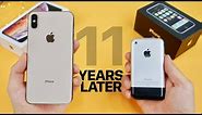 iPhone XS Max vs Original iPhone 2G! 11 Year Comparison
