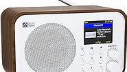 Ocean Digital WR-336F Wi-Fi Internet FM Radio Portable with 4 Preset Button Rechargeable Battery Bluetooth Receiver Stress Relief Relaxation Music Channels White