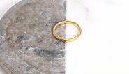Gold Plated Tungsten Unisex Wedding Band Ring 2mm Yellow