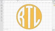 Create Your Own Circle Monogram with Design Space