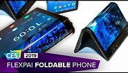 Hands-on with the Royole FlexPai foldable phone at CES 2019