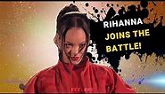 Rihanna plays super smash bros during the superbowl halftime show