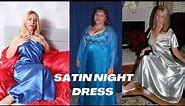 Natural Older Women Over 60: Satin Night Dress | Satin Nightsuit | Satin Nightwear