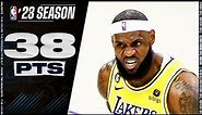 LeBron James Breaks NBA RECORD 👑 38 Points Full Highlights 🔥