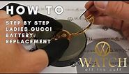 How to Change the Battery on a Gucci Ladies Watch with Integrated Bracelet