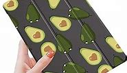LuGeKe Avocado Case for iPad 9.7 inch 2018 iPad 6th Generation / 2017 iPad 5th Generation,Love Avocado Patterned iPad Case Cover,Lightweight Slim Standing iPad Pro Cover for Girls Boys