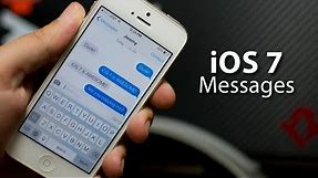 iOS 7 - Messages On iPhone 5