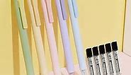 Kaco Mechanical Pencil Set, 5 Pieces Cute Pastel Pencils 0.5mm with 5 Tube HB Lead Refills (5 Pieces - 5 Mixed Color)