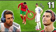 Messi & Ronaldo React To Funny Clips 11!