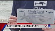 RI shark license plates now available for motorcycles