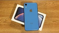 iPhone XR Blue Unboxing & First Impressions