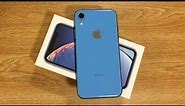 iPhone XR Blue Unboxing & First Impressions
