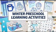 Hands-On Winter Math, Literacy, & Fine Motor Activities for Preschool & Kindergarten