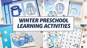 Hands-On Winter Math, Literacy, & Fine Motor Activities for Preschool & Kindergarten
