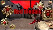 Red service medals - CS:GO
