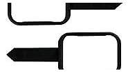 3"x4" Gutter Downspout Stakes 4 Pack (3"x4" Vertical 4 Pack Black)