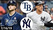 Tampa Bay Rays vs New York Yankees Highlights | July 16, 2019 (2019 MLB Season)