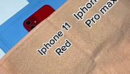 iPhone 11 red vs iPhone 11 Pro Max #iphone #apple #holephone