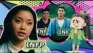 INFP personality type being represented by Lara Jean Covey (ENFJ vs INFJ) | MBTI memes