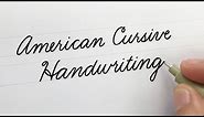 American Cursive Handwriting | For Beginners