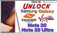Unlock Virgin & Boost Mobile Samsung Galaxy Note 20 & Samsung Note 20 Ultra - Use in USA & Worldwide