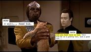 Data: Will You Take Care of Spot For Me? Worf: Your... Animal? | Star Trek Scripts