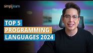Top 5 Programming Languages 2024 | 5 Best Programming Languages To Learn In 2024 | Simplilearn