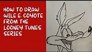 How to Draw Wile E. Coyote from the Looney Tunes series