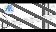 9 Steel Frame Roof Purlin connections Revit Tutorial