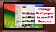 macOS Sonoma How to Change MacBook Wallpaper