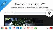 Turn Off the Lights Microsoft Edge Extension