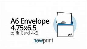 A6 Envelope with Fit Card | Newprint