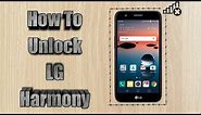 How to unlock USA Cricket LG Harmony | Sim Unlock LG Harmony