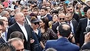 President Ilham Aliyev and his family walked through the Seaside National Park