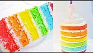 How To Make A Unicorn Rainbow Cake (Full Recipe!)
