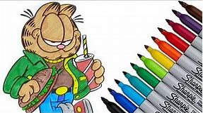 Garfield Coloring page 2017 New HD Video for Kids