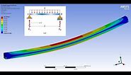 ANSYS Workbench Tutorial - Simply Supported Beam - PART 1