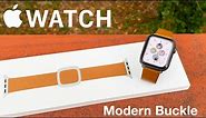 Official Apple Watch Leather Modern Buckle Band Review + 1 YR YOUTUBE ANNIVERSARY