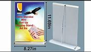 How to Make Table Standee Mini Roll Up Display Stand A4 Siz narraravi