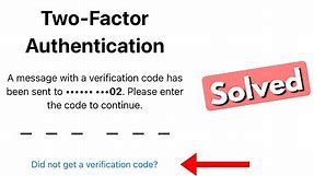 Fix iphone two factor authentication code not received/not sending | problem solved
