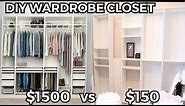DIY IKEA PAX WARDROBE CLOSET on a $150 BUDGET Open Closet Filming Room Makeover