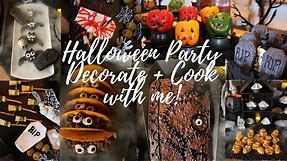 DECORATE WITH ME // HALLOWEEN PARTY RECIPES, DECOR AND SET UP // HOW TO HOST A HALLOWEEN PARTY IDEAS