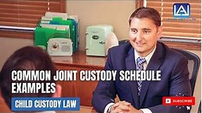 Common Joint Custody Schedule Examples