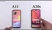 SAMSUNG A11 vs A20s Speed Test Comparison