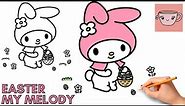 How To Draw My Melody | Easter | Sanrio | Bunny Cute Kawaii | Step By Step Drawing Tutorial
